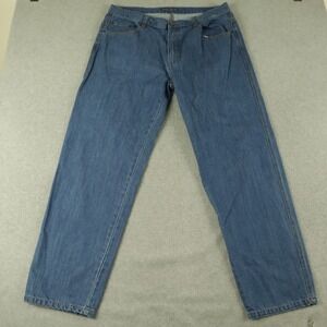 Joseph Turner Yorkshire Jeans Mens 38R Straight Leg 5-Pocket Cotton Denim Blue